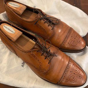 Allen Edmonds men's Sanford cap toe brown walnut dress shoes size 11.5D